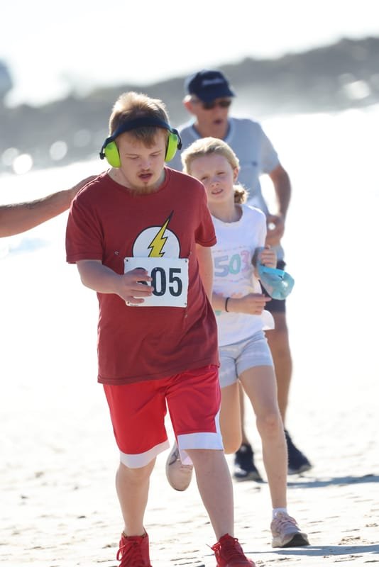Ballina Athletics Club members at Shelly Beach