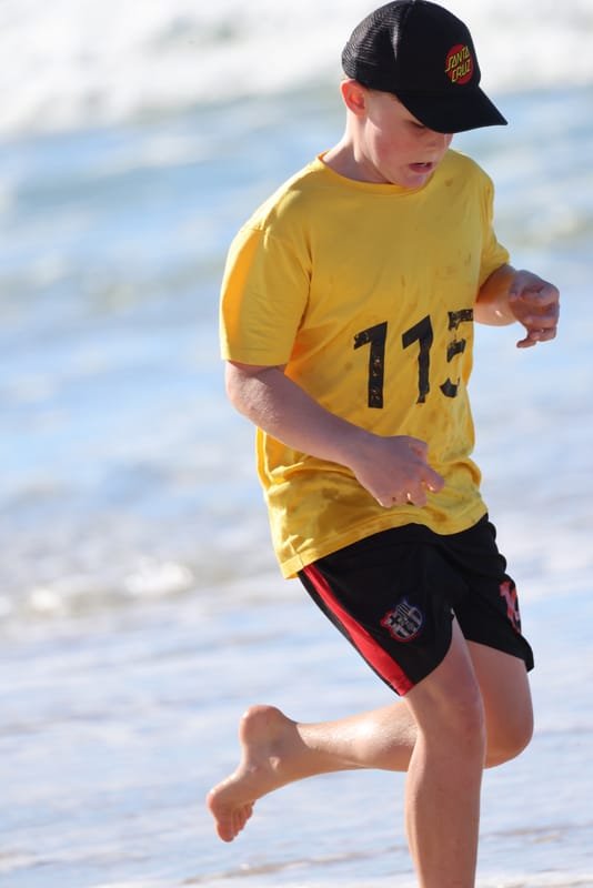 Ballina Athletics Club members at Shelly Beach