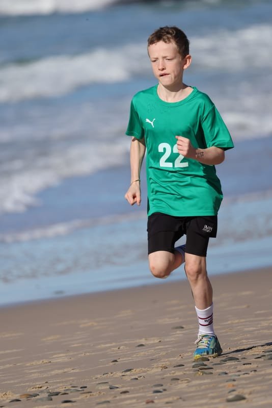 Ballina Athletics Club members at Shelly Beach