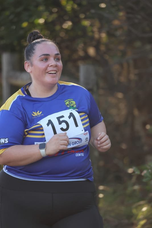 Ballina Athletics Club members at Shelly Beach