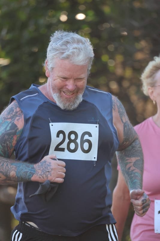 Ballina Athletics Club members at Shelly Beach