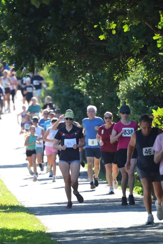 Ballina Athletics Club members at Shelly Beach