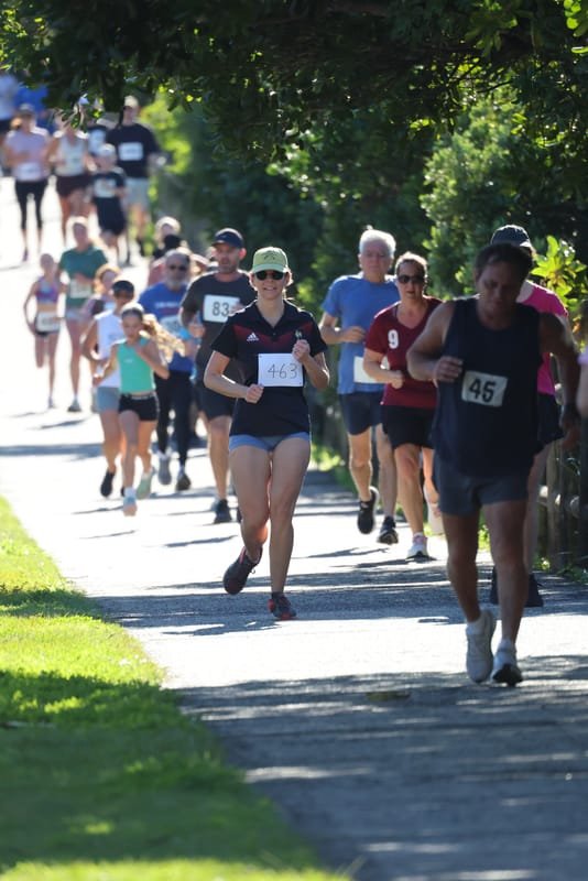 Ballina Athletics Club members at Shelly Beach
