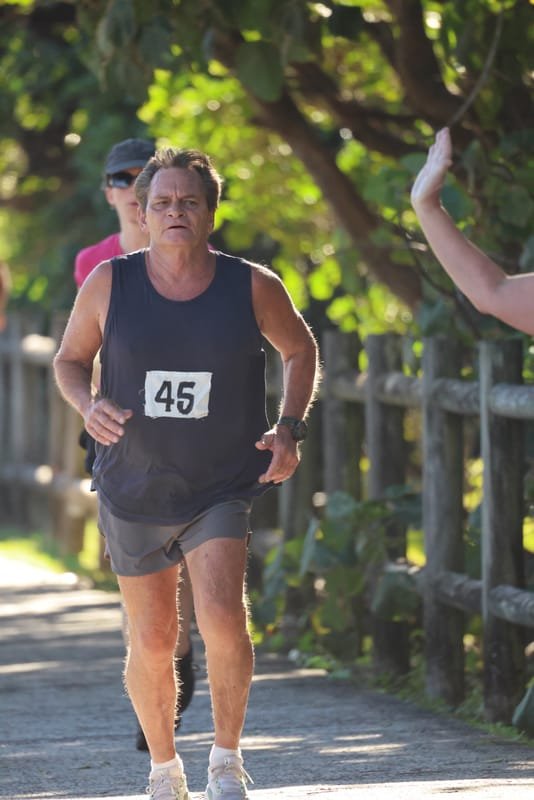 Ballina Athletics Club members at Shelly Beach