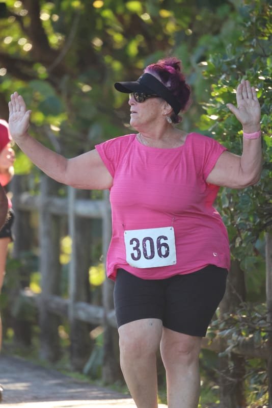 Ballina Athletics Club members at Shelly Beach