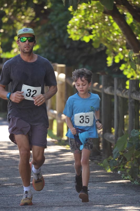 Ballina Athletics Club members at Shelly Beach