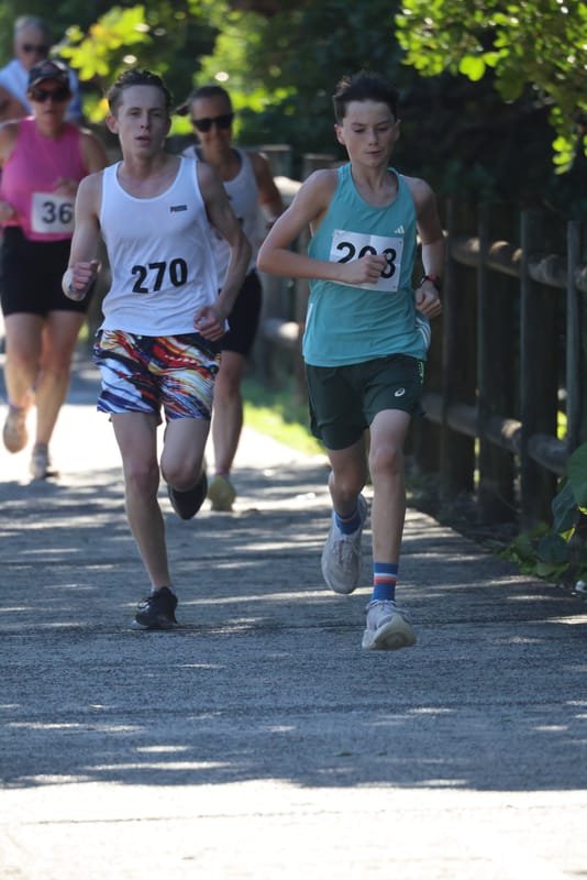 Ballina Athletics Club members at Shelly Beach