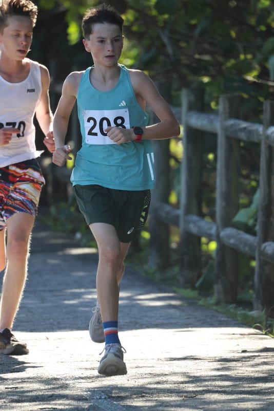 Ballina Athletics Club members at Shelly Beach