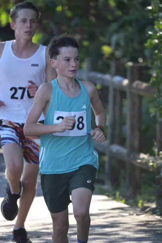 Ballina Athletics Club members at Shelly Beach