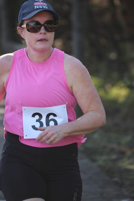 Ballina Athletics Club members at Shelly Beach