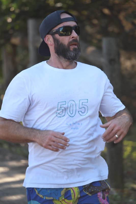 Ballina Athletics Club members at Shelly Beach