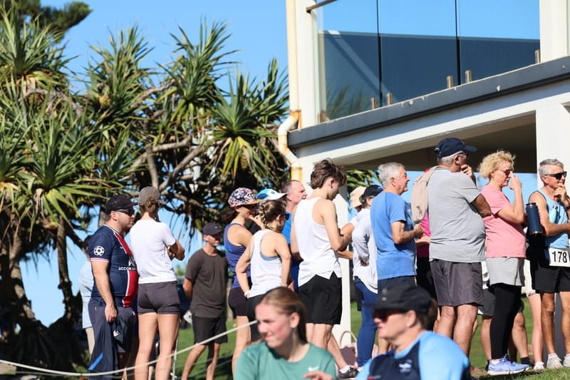Ballina Athletics Club members at Shelly Beach