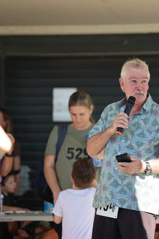 Ballina Athletics Club members at Shelly Beach